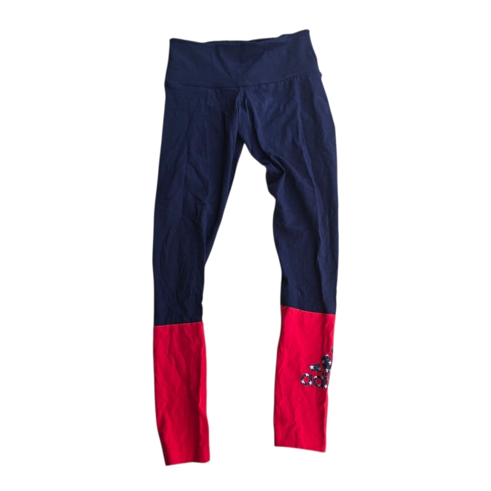 Adidas Women’s Multi-Sport Tights XS Navy Red USA Logo NWT GK3629